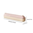 thumbnail image 2 of Coollooc Plastic Wrap Dispenser with Cutter，Magnetic Aluminum Foil and Adhesive Film Organizer, Wall Mount Kitchen Wrap Organizer, Cling Wrap Dispenser with Paper Towel Holder and Cutter(C,Pink), 2 of 8