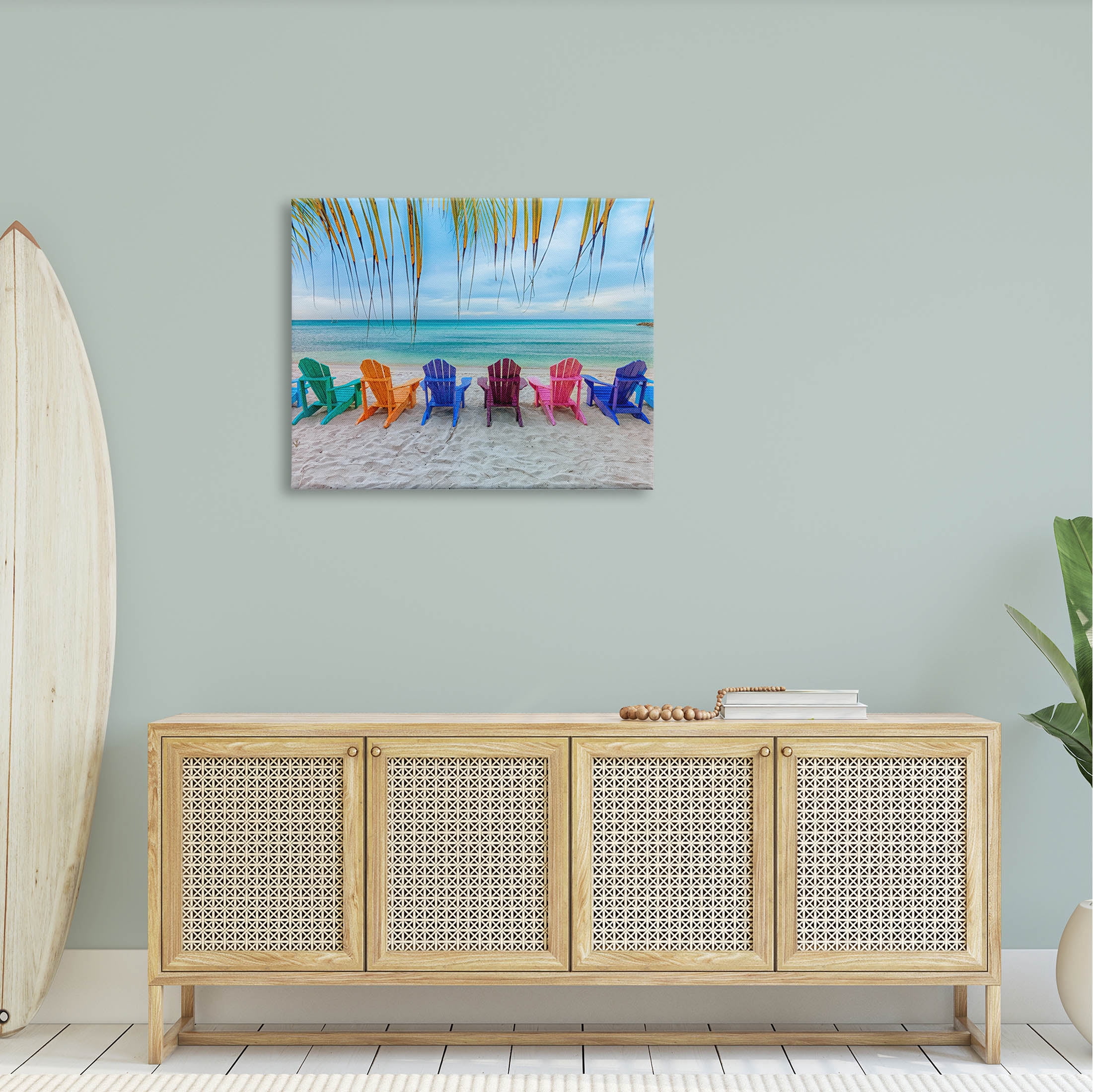 Stupell Industries Picturesque Tropical Summer Beach Photograph Gallery Wrapped Canvas Print Wall Art, Design by Mary Lou Photography