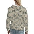 thumbnail image 7 of Kdxio Sketch Squirrels Linen Print Womens Oversized Hoodies Sweatshirts Hooded Pullover Tops Sweaters Casual-Large, 7 of 7
