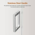 thumbnail image 5 of 46-48" W * 76" H Frameless Single Sliding Shower Doors, Bathroom Sliding Shower Door, 5/16" (8mm) Thick SGCC Tempered Glass Door, Reversible Installation, 5 of 8