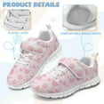 thumbnail image 5 of Psesaysky Strawberry Rabbits Pink Velcro Sneakers Light Breathable Non Slip Durable Sports Shoes for Little Girls Size 11-15, 5 of 7