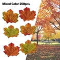 thumbnail image 3 of 100/200Pcs Autumn Maple Leaf Fall Fake Silk Leaves Craft Wedding Party Decor, 3 of 5