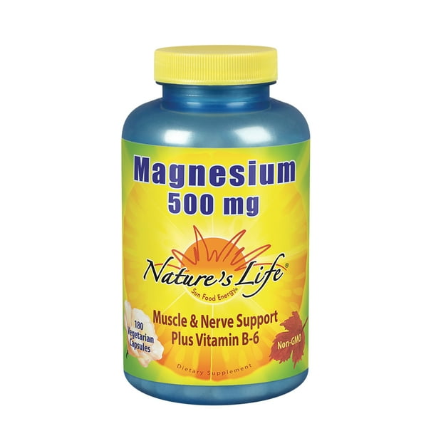 Nature's Life Magnesium 500mg High Potency Magnesium Supplement Plus