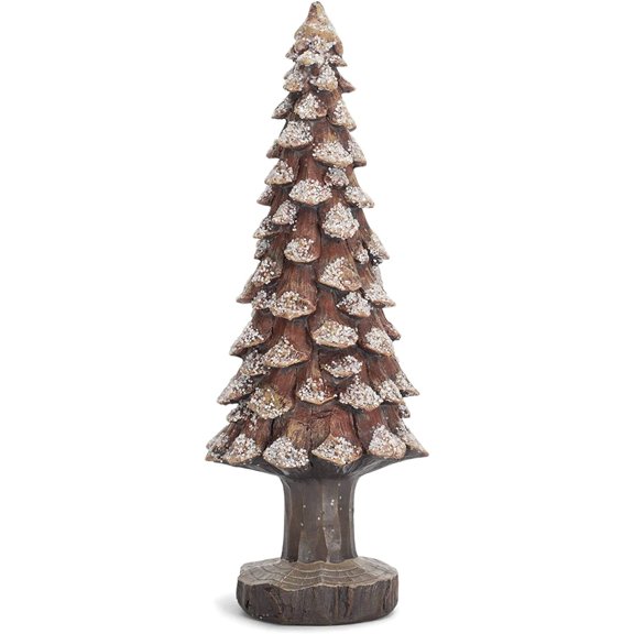 Transpac Large Resin Pinecone Snow Tree