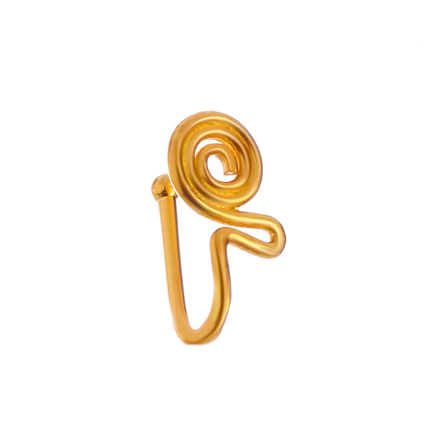 niuredltd nose non piercing nose rings hoop piercings adjustable clip