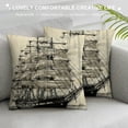 thumbnail image 3 of Chilfamy Aesthetic Decorative Pillow Covers for Couch Sofa Indoor Outdoor Square Design Short Plush Printing Fade Resistant 1PC 20x20in, 3 of 5