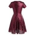 thumbnail image 6 of Alvivi Women Ladies Cocktail Evening Party Bridesmaid A-line Dress, 6 of 7
