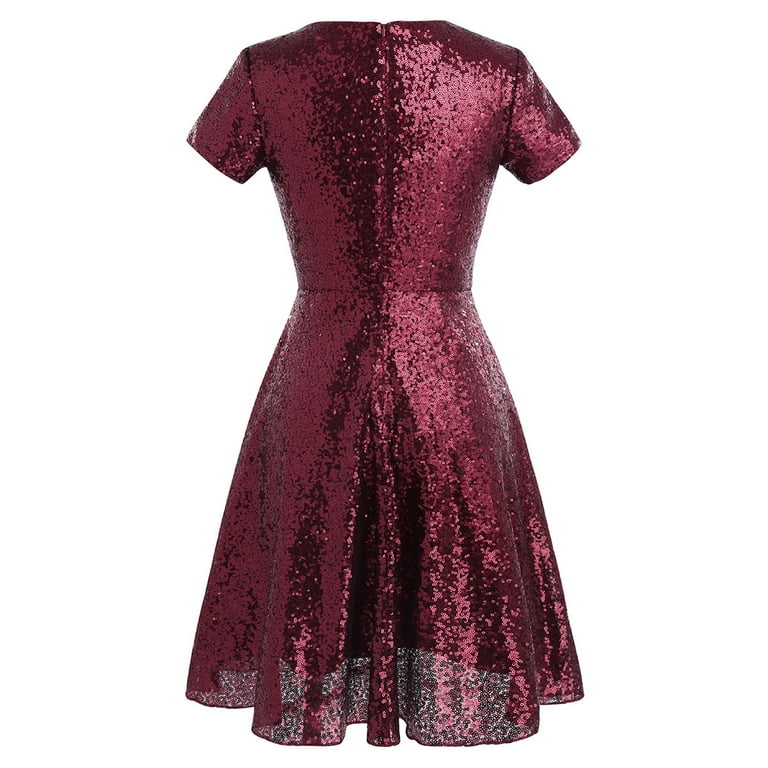 short sequin bridesmaid dresses Gold Sequins Short Bridesmaid Dress FancyVestido