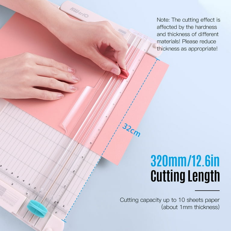  Paper Cutter Portable Sliding Paper Cutter 12.6 Inch Cut Length Paper  Trimmer Scrapbooking Tool Cutting Mat Machine for Craft Paper Paper Trimmer  : Office Products