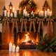 thumbnail image 3 of Decoraciones navideñas, lazos de terciopelo para árbol de Navidad, guirnaldas, lazos de terciopelo con lazos, decoración colgante, decoración de jardín, decoración navideña, decoración de Halloween., 3 of 5
