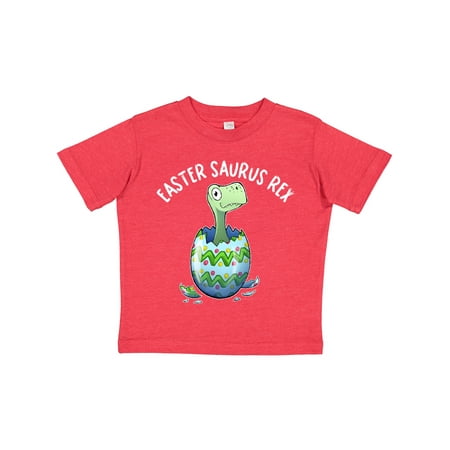 

Inktastic Easter Saurus Rex Dinosaur Hatching Easter Egg Gift Toddler Boy or Toddler Girl T-Shirt