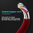 thumbnail image 5 of LBECLEY Type C Cable 10Ft Android Super Cable Charging Micro Usb 5A Cable Fast Alloy Fast Charging Sync Data Cord 5A Usb Cable G8 Plus Red One Size, 5 of 6