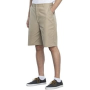 Real School Uniforms Adult Flat Front Shorts 62364, 30, Khaki