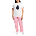 thumbnail image 4 of CafePress - Cocker Spaniel (English) Women's Light Pajamas - Women's Short Sleeve Print T-Shirt and Pants Light Cotton Pajama Set, 4 of 7