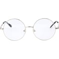 thumbnail image 1 of ORUYROP Monture de Lunettes Vintage Ronde Prête pour Ordonnance en Métal Lentille Transparente, 1 of 5