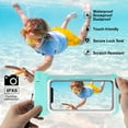 thumbnail image 3 of 2 Pack Waterproof Phone Pouch, Underwater Phone Case Up to 7", Dry Bag for iPhone 16 15 14 13 Pro Plus Max, Galaxy S24 S23 S22 Ultra Pixel, Beach Essentials -Green, 3 of 14