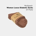 thumbnail image 2 of Cosyfeel® Women Loose Diabetic Socks | 4-Pair Neuropathy Ankle Socks for Ladies | Super Soft Eco-Friendly Thin Bamboo Material | Durable with Seamless Toe and Non-Binding Top | 4 Seasons, 2 of 7