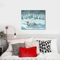 thumbnail image 4 of Xecao Gnome And Red Fox Fishing for Waterproof Framed Canvas Art - Modern Home Decor with Real Wood Frame for Gifting and Interior Design,Horizontal, 4 of 6