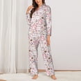 thumbnail image 2 of Sikiie Cute Rabbit Women's Long-Sleeve Shirt and Full-Length Bottom Pajama Set (s-xxl)-Small, 2 of 7