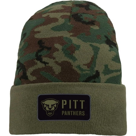 Men's Nike Camo Pitt Panthers Military Pack Cuffed Knit Hat - OSFA