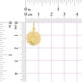 thumbnail image 3 of 14k Yellow Gold, Mini Communion Hollow Religious Pendant Medal Round 12mm Wide with 16" Dainty Neck Chain, 3 of 7