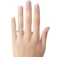 thumbnail image 2 of FJC Finejewelers 10k White Gold 8x6mm Oval Opal with White Topaz accent stones Halo Ring, 2 of 7