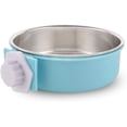 thumbnail image 2 of Jaula para Perros Tazón Extraíble De Acero Inoxidable Colgante para Mascotas Jaula Tazón De Agua Pequeño Alimentador Comida para Perros Gatos Conejos Birdsgreen Suministros para Mascotas, 2 of 5