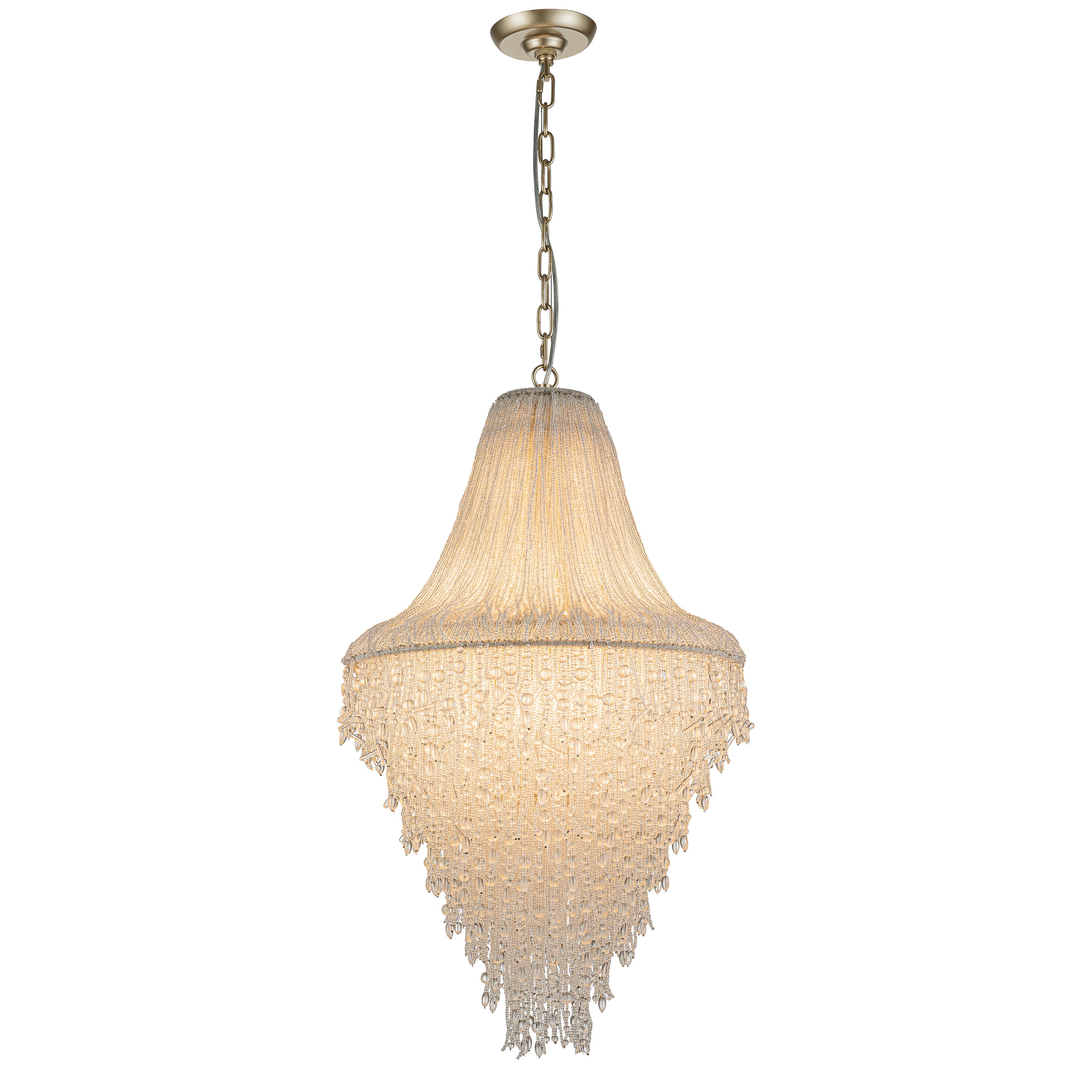 5-Light Timeless Elegance French Style Tiered Chandelier with Handcrafted Crystals