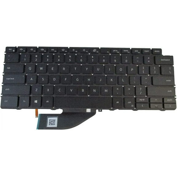 New US Black English Backlit Laptop Keyboard (Without palmrest) for Dell XPS 13 9310 2-in-1