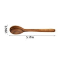 thumbnail image 3 of Wooden Spoons, 7-Inch Acacia Wood Soup Spoons, Long Handle Serving Teaspoon for Eating Mixing, Japanese Style Kitchen Utensil, Natural Wood Table Spoon for Home Restaurant Camping, 1 Spoon, 3 of 5