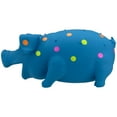 thumbnail image 6 of Vibrant Life Pigglesworth Latex Dog Toy, Blue, 6 of 7