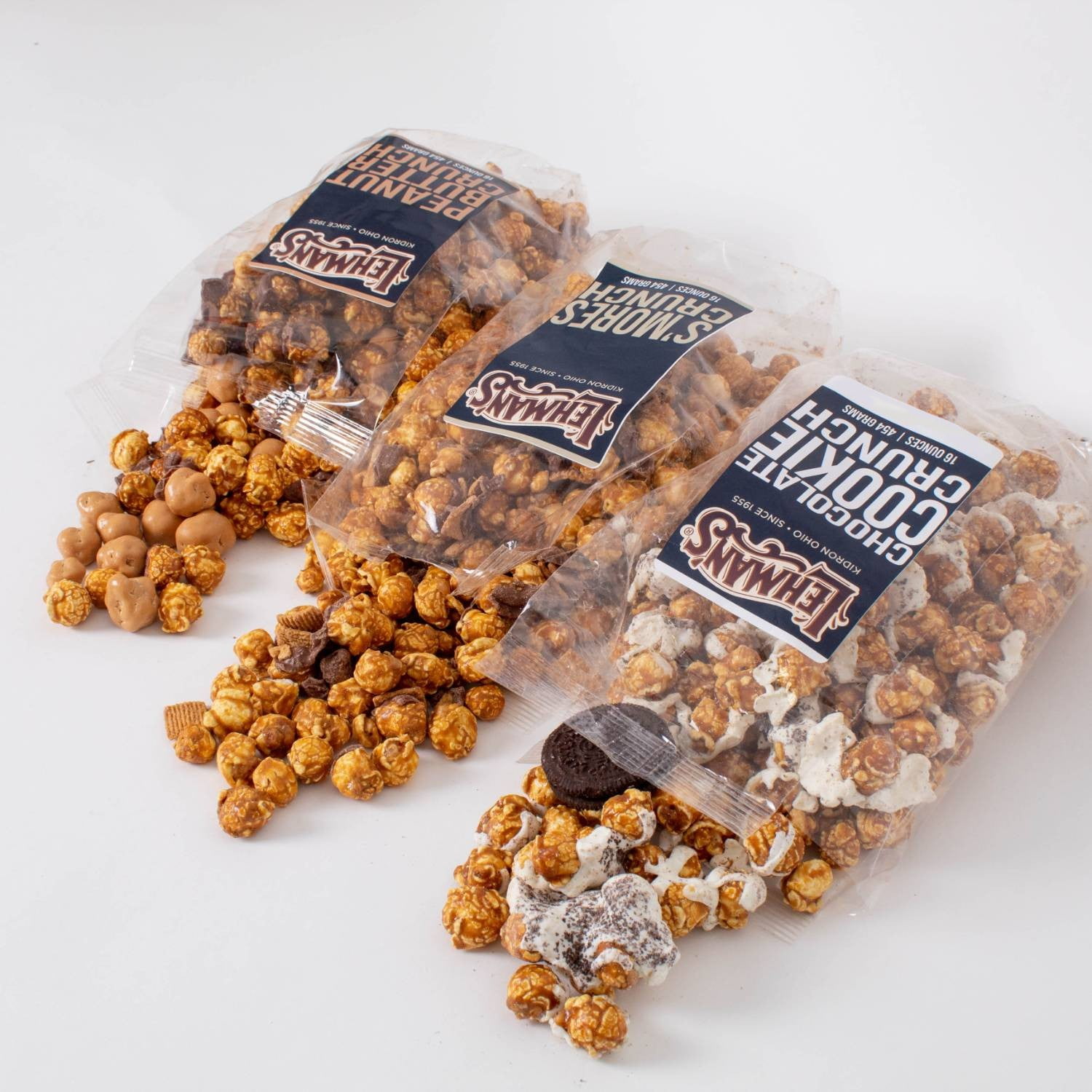 South Bend Chocolate Company Caramel Popcorn Snack Mix, 1 lb bag, Crunchy Popped Corn Treat, S'mores Flavor