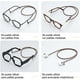 thumbnail image 3 of Cordones para Gafas, 4 Piezas PU Correa Gafas, Cuerda de Gafas Antideslizante, Cadena de Gafas Retenedor Cadenas, Cuerda Gafas de Sol Ajustables Correa para Mujer y Hombre, 3 of 5