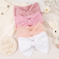 thumbnail image 3 of Dalrosia 6PCS Handmade Headbands with Double Bows Head Wrap Nylon Hair Accessories for Newborn Baby Girls Infant Toddlers Kids, 3 of 4