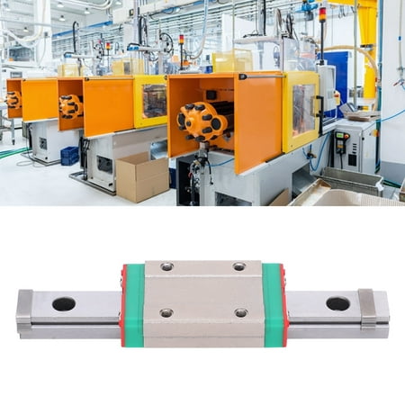 

Mgaxyff Linear Guide Block Automated Industry Linear Guide Miniature Widened Block Slider Sliding Rail Automated Industry MGN12H-100-1R