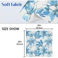 thumbnail image 5 of Dreamtimes Set of 1 Watercolor Blue Flower Satin Napkin Square 20 Inches Table Napkins Soft Smooth Decorative Napkins for Wedding Banquet Party Decoration, 5 of 6