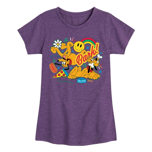Disney - Pluto Collage - Youth Girls Short Sleeve Graphic T-Shirt