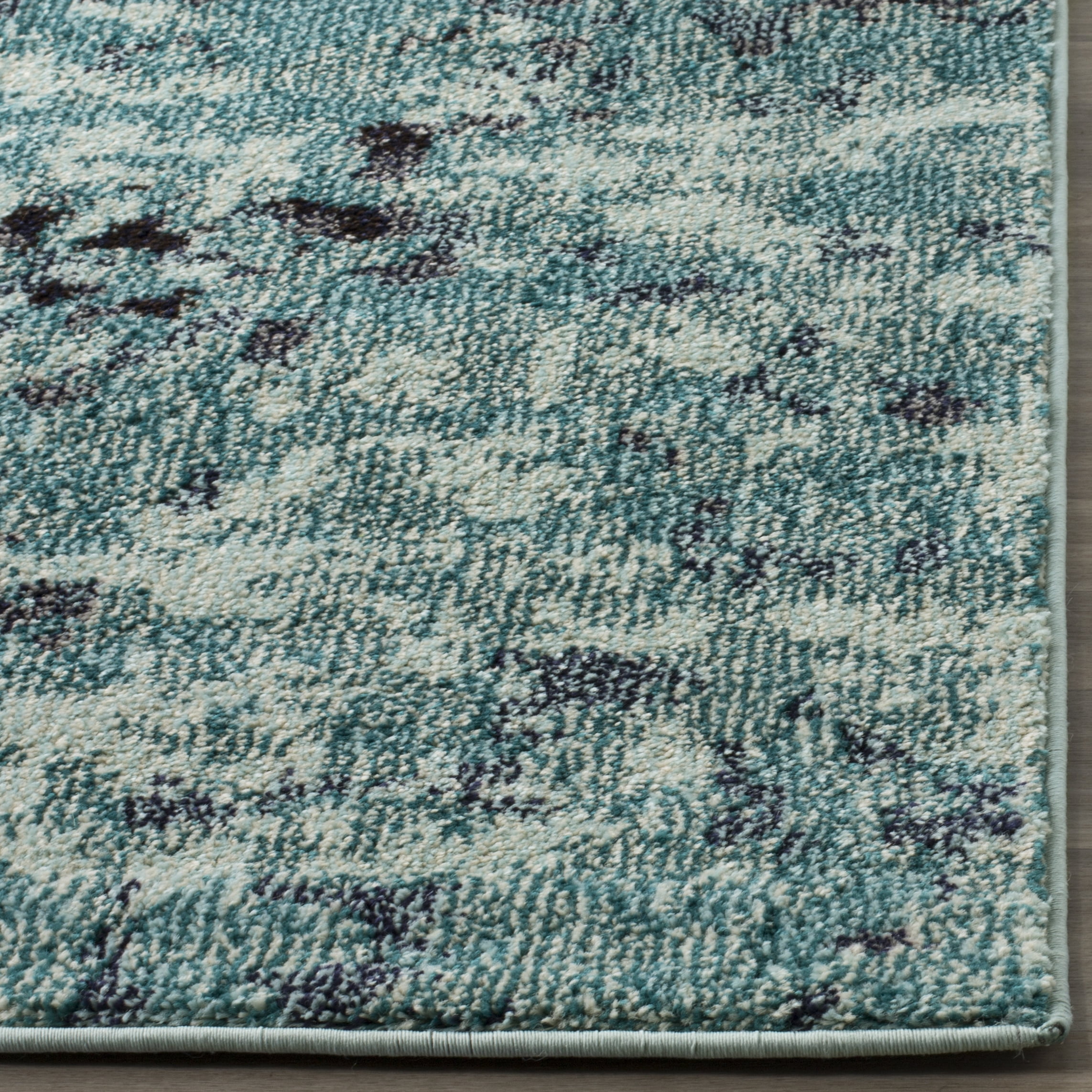 SAFAVIEH Monaco Driskoll Abstract Area Rug, Light Blue/Multi, 4' x 5'7"