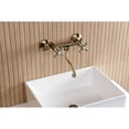 thumbnail image 2 of Kingston Brass KS2113AX Kingston Double-Handle 2-Hole Wall Mount Bathroom Faucet in Antique Brass, 2 of 8
