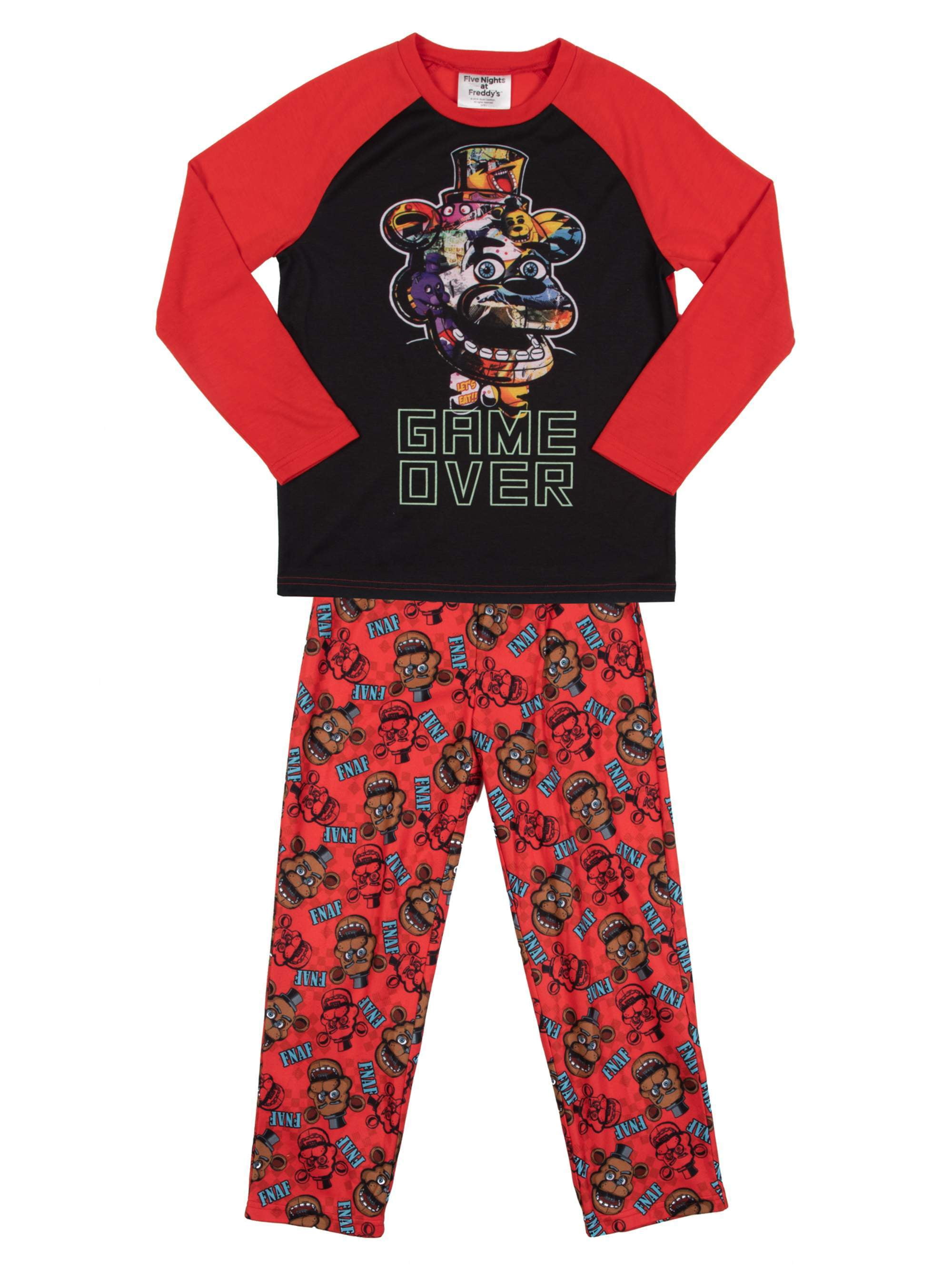 BioWorld Merchandising Boys Five Nights at Freddys Game Over Pajama Set