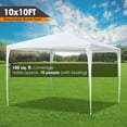 thumbnail image 2 of Yescom 10x10' White Outdoor Wedding Party Patio Enclosed Canopy Tent w/ Removable Side Wall Canopy for Fetes Event, 2 of 12