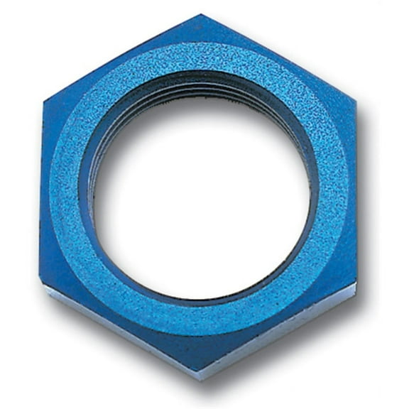 Russell Performance -10 AN Bulkhead Nuts 7/8in -14 Thread Size (Blue)