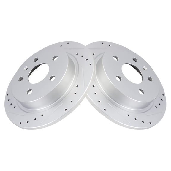 TRQ Rear Performance Brake Rotors Set Premium G-Coated Fits Select 2012-2016 Buick LaCrosse 2011-2017 Regal 2013-2016 Chevrolet Malibu 2016 Malibu Limited