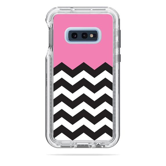 MightySkins LIFNESA10E-Pink Chevron Skin for Lifeproof Next Case Samsung Galaxy 10E - Pink Chevron