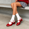thumbnail image 7 of DREAM PAIRS Women's Mary Jane Low Chunky Heels Slingback Closed Square Toe Dress Shoes Wedding Party Work Office Pumps Shoes, 7 of 7