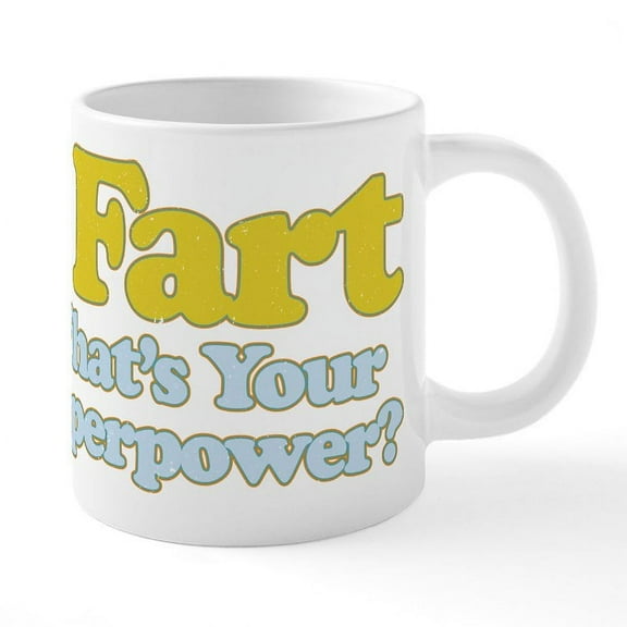CafePress - I Fart Superpower - 20 Oz White Ceramic Mega Mug