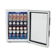 Whynter 90 Can Stainless Steel Beverage Refrigerator with Lock, 2.5 Cu. Ft. BR-091WS