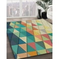 thumbnail image 3 of Ahgly Company Machine Washable Indoor Rectangle Transitional Dark Moccasin Green Area Rugs, 7' x 10', 3 of 7