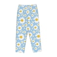 thumbnail image 4 of Balery Daisies Flowers print Women's Pajama Pants,Ultra Lightweight Pjs,Lounge Pant-Small, 4 of 9