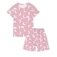 thumbnail image 3 of Auroural Big Girls Clothes 2 Piece Sets for Girls Kids Girls Fashion Cute Print Loose Short Sleeve Top Shorts Set Homewear Set, 3 of 8